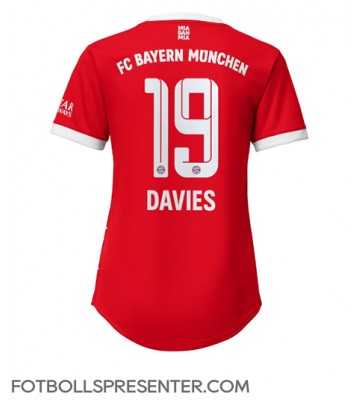 Bayern Munich Alphonso Davies #19 Hemma Matchtröja Dam 2022-23 Kortärmad